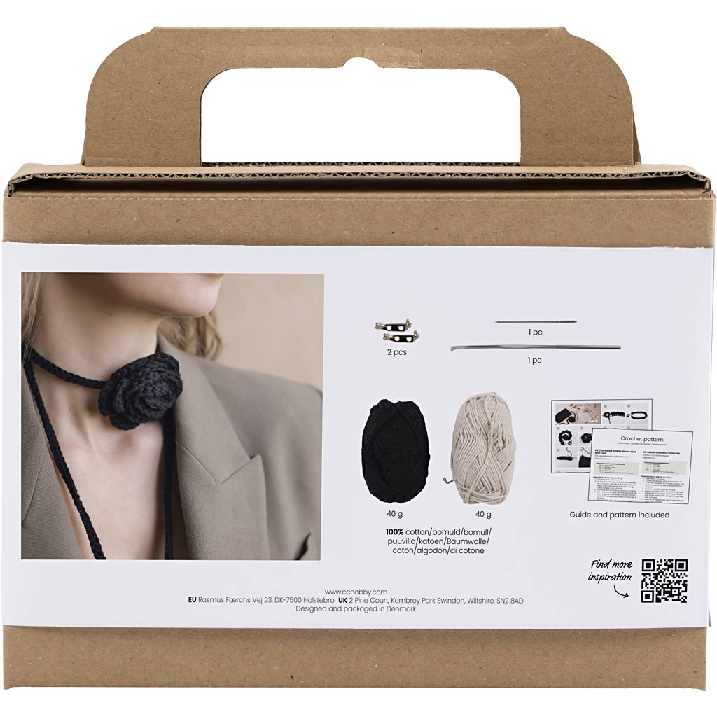 Creativ Company Mini Hobbyset Haken Bag mit Roos