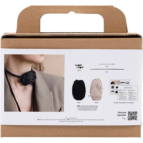 Kreativunternehmen https: www.cchobby.nl mini-hobbyset-crochet-bag-with-rose-1-box