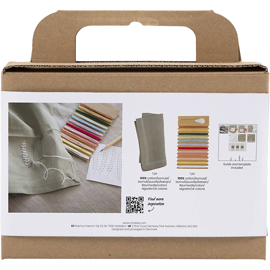 Creativ Company Mini Hobbyset Sticker Diener Dusty Green