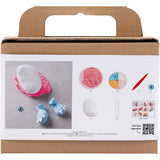 Creativ Company Mini-Hobby-Set Bildhauerei, Monster Freddy, Neonpink, 1 Box