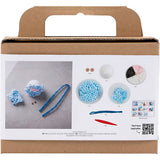 Creativ Company Mini-Hobby-Set Bildhauerei, Monster Bobby, hellblau, 1 Box