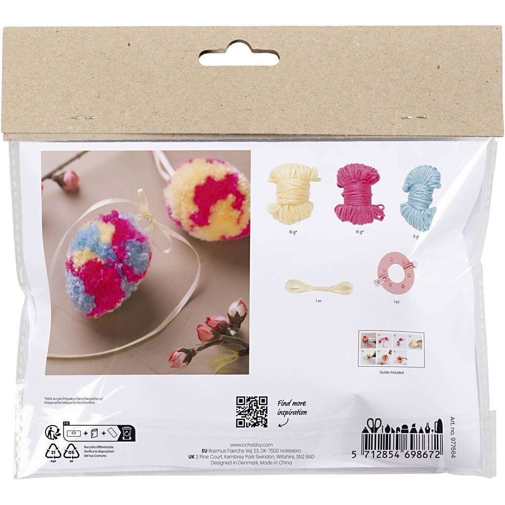 Creativ Company Mini Hobbyset Pompom EI, 2.