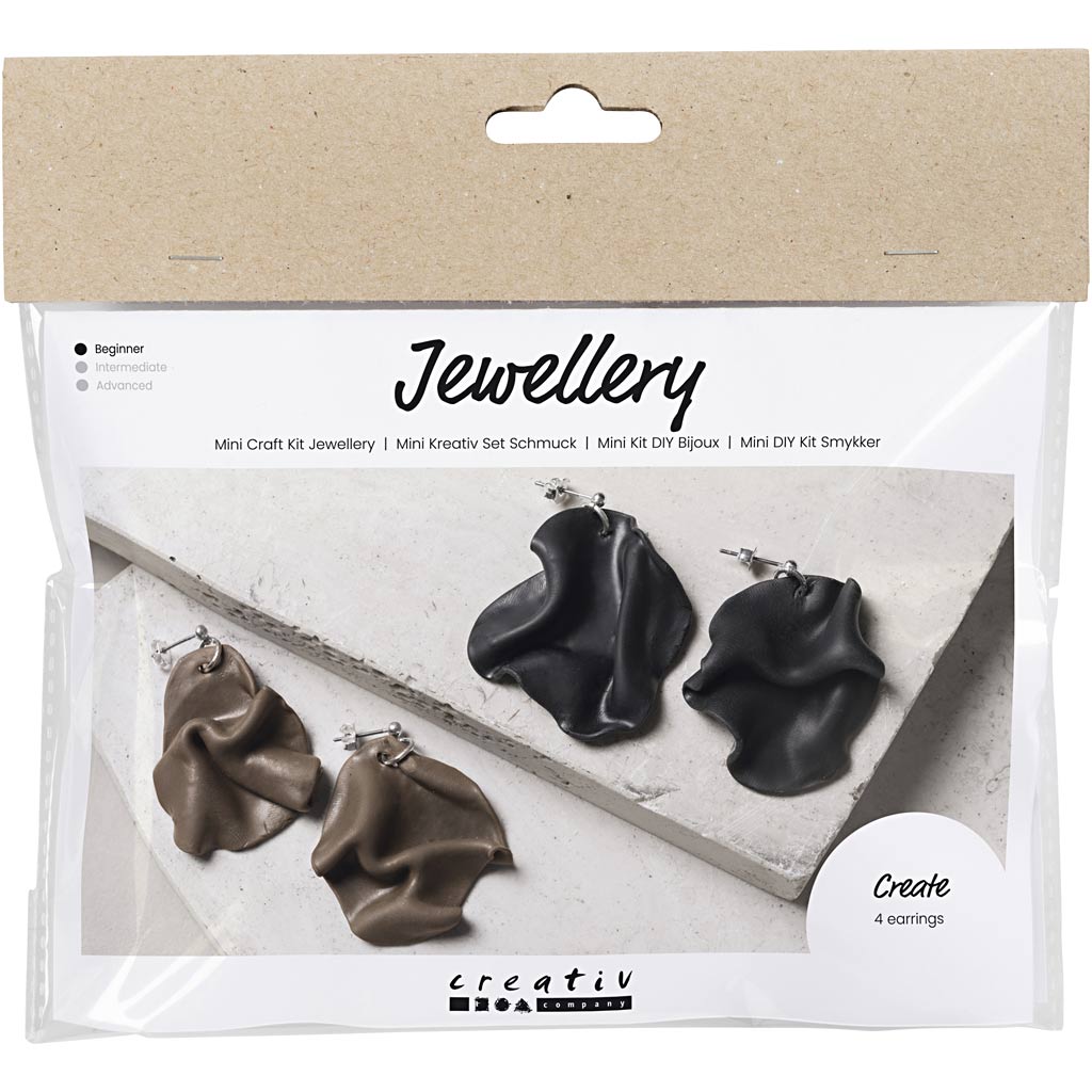 Creativ Company Mini-Hobby-Set Schmuck, gebogene Ohrringe, 1 Box