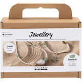 Creativ Company Mini-Hobby-Set Schmuck, Aventurin-Halskette und Armband, 1 Box