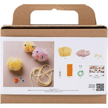 Kreativunternehmen https: www.cchobby.nl mini-hobbyset-pompom-chicks-diverse-colours-1-box
