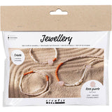 Creativ Company Mini-Hobby-Set Schmuck, Rosenquarz-Halskette und -Armband, 1 Box