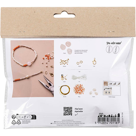 Https: www.cchobby.nl mini-hobbyset-jewelry-rose-quartz-necklace-and-bracelet-1-box