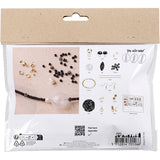 Creativ Company Mini-Hobby-Set Schmuck, coole Halskette, schwarze Harmonie, 1 Box