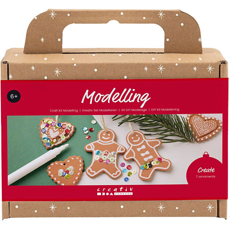 Creativ Company Modellbau-Hobby-Set, kleine Tortenfiguren, mittelbraun, 1 Box