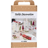 Creativ Company Hobby-Set Tischdekoration, Engel, Weihnachtsbäume, Sterne, verschiedene Farben, 1 Box