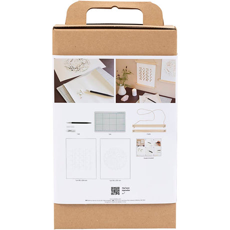 Creativ Company Hobby-Set Papierkunst, Papieraufhänger, gebrochenes Weiß, 1 Box