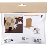 Creativ Company Mini-Hobby-Set Schaumstoffdruck, Karte mit Tauben, beige, 1 Box