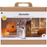 Creativ Company Maxi-Hobby-Set Dekoration, Spukhaus, Schwarz, Hellbraun, Orange, 1 Box