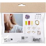 Creativ Company Mini-Hobby-Set Schmuck, Halskette und Ohrringe, Königsblau, 1 Box
