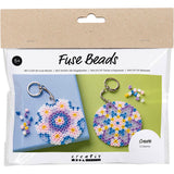 Creativ Company Mini-Hobby-Set Bügelperlen, Charms-Dekorationen für eine Tasche, verschiedene Farben, 1 Box
