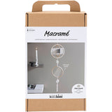 Creativ Company Hobby-Set Makramee, Mobile, Grau, gebrochenes Weiß, 1 Box