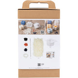 Creativ Company Hobby-Set Kerzenherstellung, Seifenblasen-Sojakerze, Beige, Hellblau, Creme, 1 Box