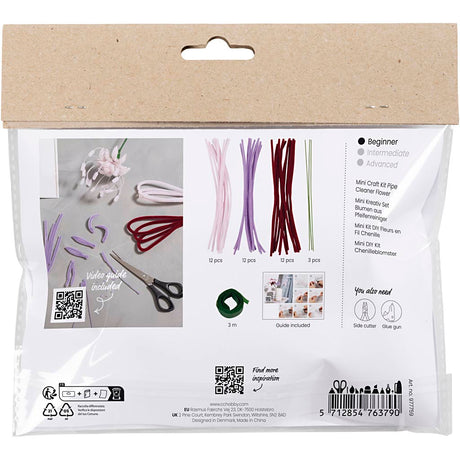 Kreativunternehmen https: www.cchobby.nl mini-hobbyset-flowers-from-chenille-wire-lily-light-pink-light-purple-dark-red-1-box