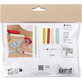Creativ Company Mini-Hobby-Set Krepppapier, Krepppapier-Blumen, Pastellfarben, 1 Box
