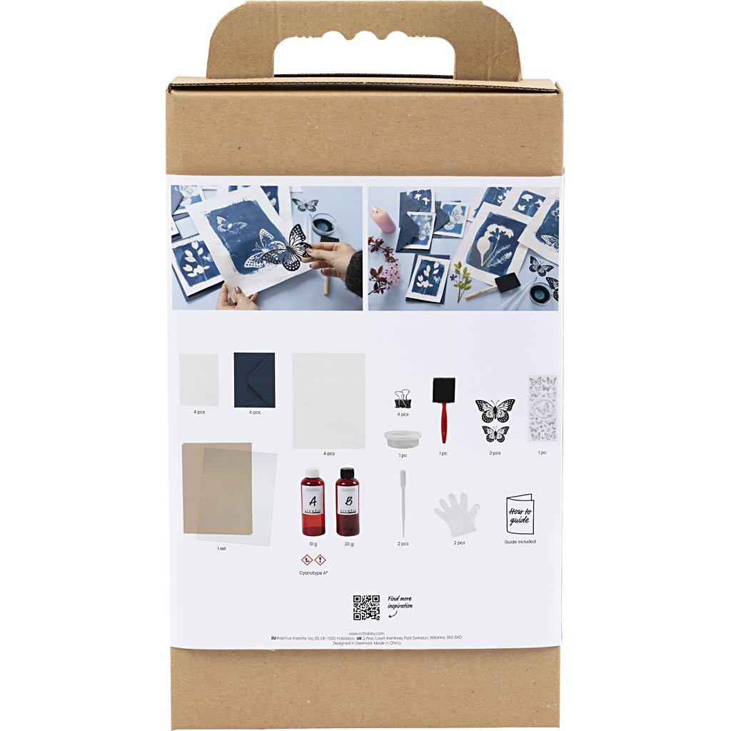 Creativ Company Hobby-Set Cyanotypie, blau, 1 Box