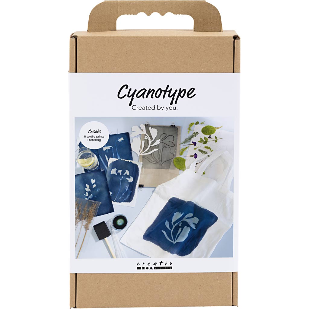 Creativ Company Hobby-Set Cyanotypie, Textil, blau, 1 Box