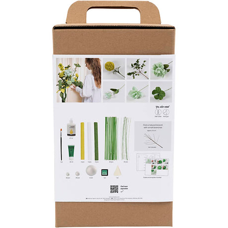 Kreativunternehmen https: www.cchobby.nl maxi-hobbyset-krepppapier-blumenstrauß-hellgrün-dunkelgrün-pastellgrün-weiß-1-box