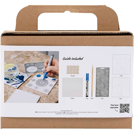 Kreativunternehmen https: www.cchobby.nl mini-hobbyset-decoration-porcelain-coasters-blue-1-box