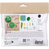 Creativ Company Mini-Hobby-Set Stickgesichter blau und grün