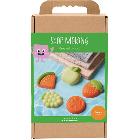 Creativ Company Seifenherstellungs-Hobbyset, Obst, Grün, Orange, 1 Box
