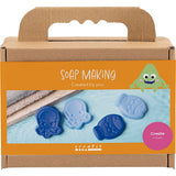 Creativ Company Seifenherstellungs-Hobbyset, Meerestiere, blau, 1 Box