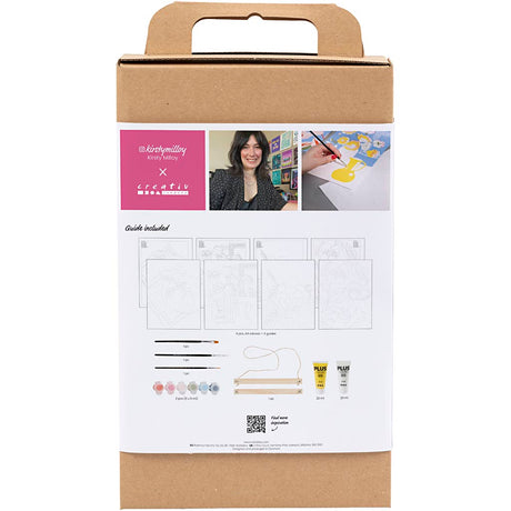 Creativ Company Hobby-Set Farben, Malen nach Zahlen, Acrylfarbe, 1 Box