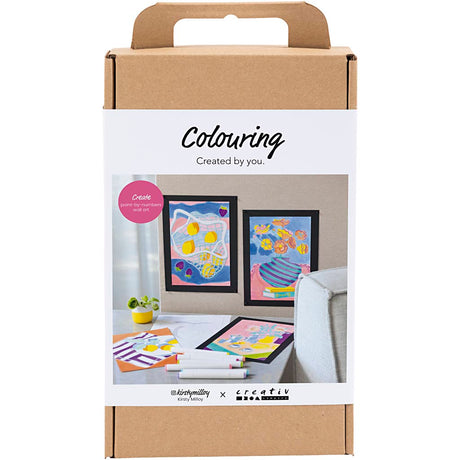 Creativ Company Hobby-Set Farben, Malen nach Zahlen, Textmarker, 1 Box