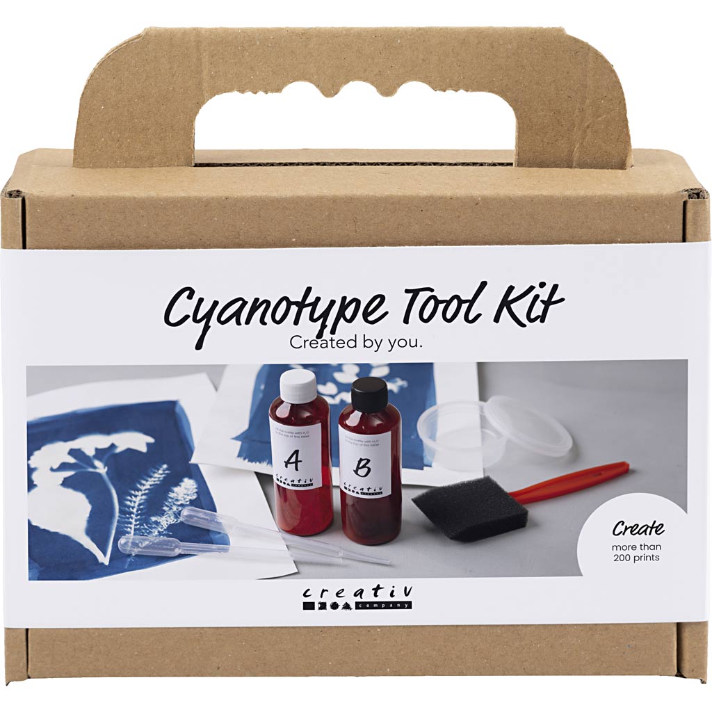 Creativ Company Toolkit für Cyanotypie, Zubehör, blau, 1 Box