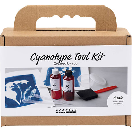 Creativ Company Toolkit für Cyanotypie, Zubehör, blau, 1 Box