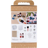 Creativ Company Hobby-Set Cyanotypie, Weihnachtsdekorationen mit Cyanotypie, Blau, Silber, 1 Box