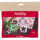 Creativ Company Mini-Hobby-Set Bildhauerei, Sterne, Silber, Weiß, 1 Box