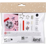 Creativ Company Mini-Hobby-Set Bildhauerei, Sterne, Silber, Weiß, 1 Box