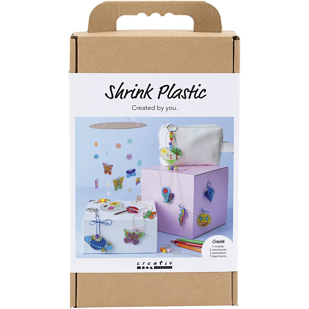 Creativ company https: www.cchobby.nl hobbyset-krimpfolie-mobiel-halsketting-armband-sleutelhanger-diverse-kleuren-1-doos