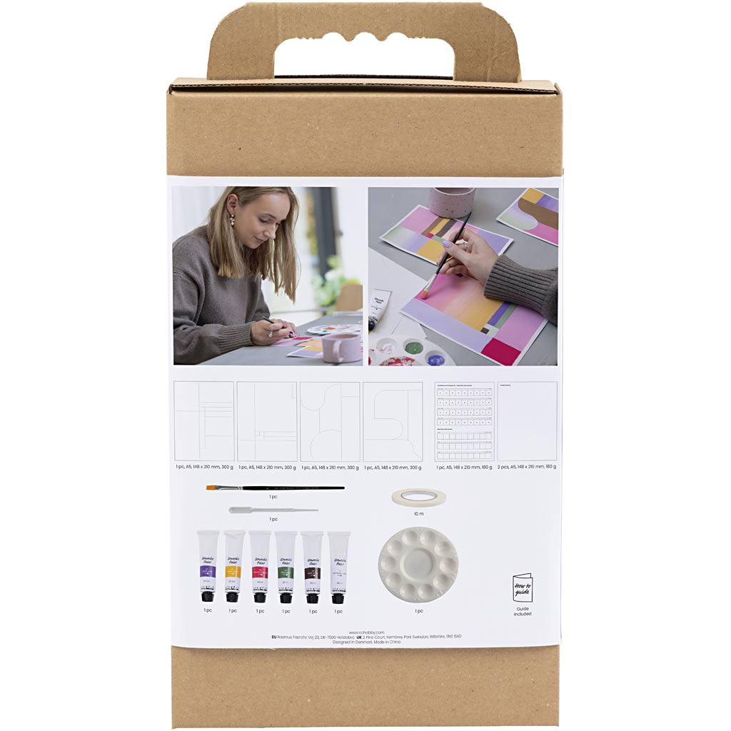 Creativ Company Hobby-Set Gouache, Gemälde, verschiedene Farben, 1 Box