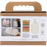Creativ Company Mini-Hobby-Set Stickerei, Schminktasche, Creme, 1 Box