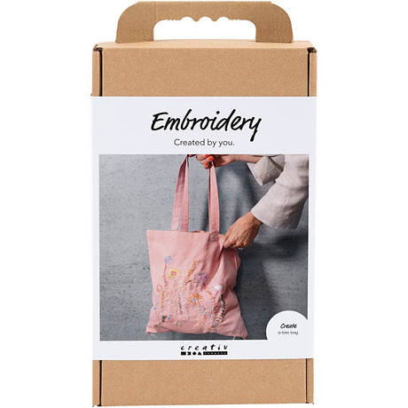 Creativ Company Stick-Hobby-Set, Tragetasche, hellrosa, 1 Box