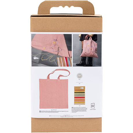 Creativ Company Stick-Hobby-Set, Tragetasche, hellrosa, 1 Box