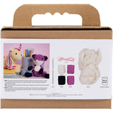 Creativ Company Hobby-Set Amigurumi, Fuchs, Schwarz, Pflaume, 1 Box