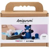 Creativ Company Hobby-Set Amigurumi, Waschbär, Schwarz, Blau, 1 Box