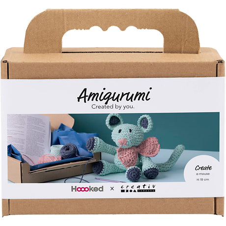 Creativ Company Hobby-Set Amigurumi, Maus, Mint, 1 Box