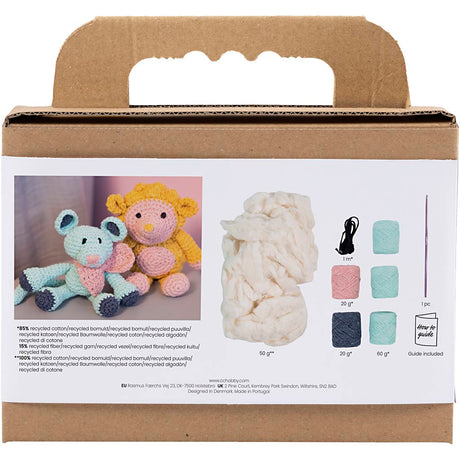 Creativ Company Hobby-Set Amigurumi, Maus, Mint, 1 Box