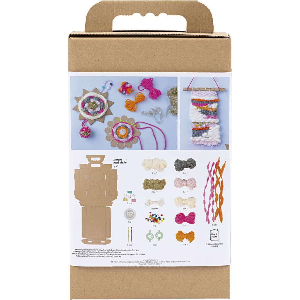 Creativ Company Web-Hobby-Set, Wandhalterungen, verschiedene Farben, 1 Box