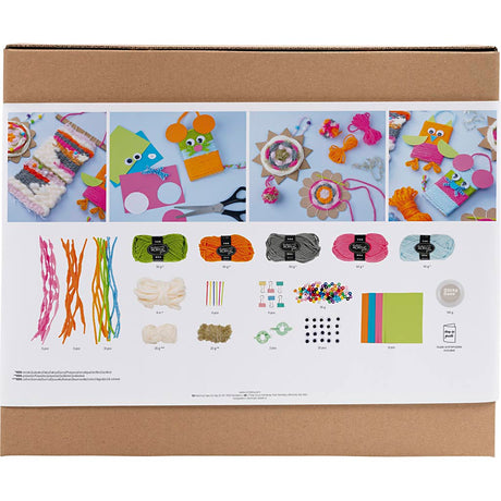 Creativ Company Webgruppen-Set, Wandhalterungen, Kleiderbügel, Eulen, Maus, verschiedene Farben, 1 Box