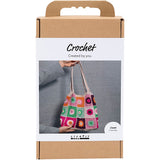 Creativ Company Häkel-Hobby-Set, Tasche, bunt, creme, 1 Box