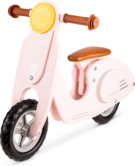 New classic toys ® houten loopfiets - scooter - roze - zithoogte 33 centimeter